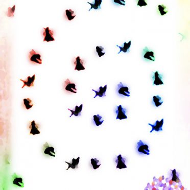 Peri berwarna iPhone8 Wallpaper
