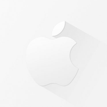 Keren logo Apple putih iPhone8 Wallpaper