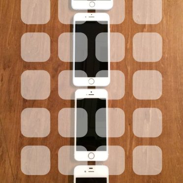 iPhone4S, iPhone5s, iPhone6, iPhone6Plus papan kayu rak coklat iPhone8 Wallpaper