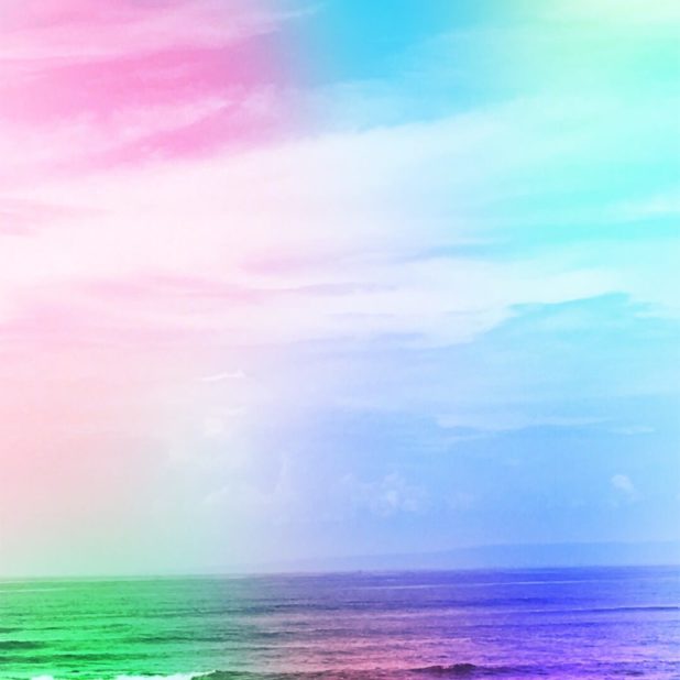 Laut berwarna iPhone8Plus Wallpaper