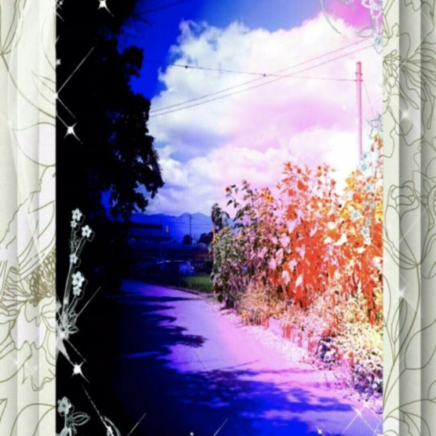 Pemandangan musim panas iPhone8Plus Wallpaper