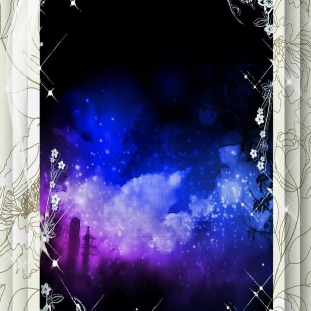 Bunga melihat malam iPhone8Plus Wallpaper