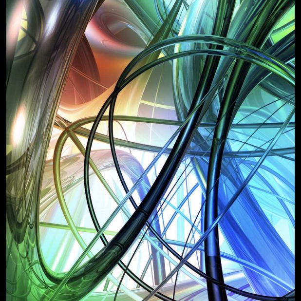 Spiral berwarna iPhone8Plus Wallpaper