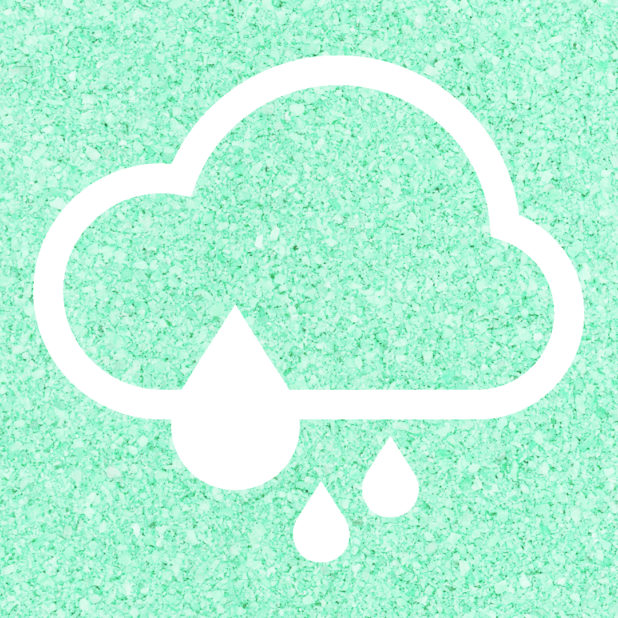 hujan berawan Biru hijau iPhone8Plus Wallpaper