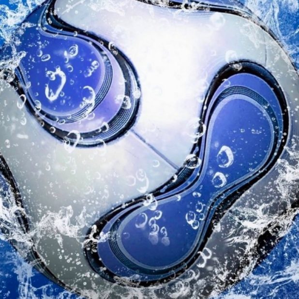 sepak bola biru keren iPhone8Plus Wallpaper