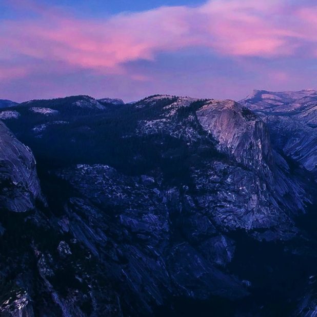 lanskap gunung berbatu iPhone8Plus Wallpaper