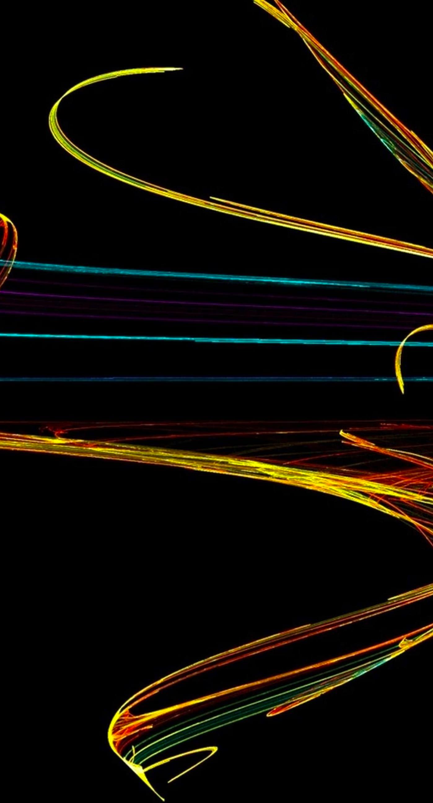 Keren kuning hitam grafis | wallpaper.sc iPhone8Plus