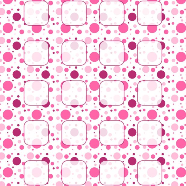Polka dot pola merah muda ungu rak iPhone8Plus Wallpaper