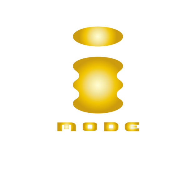 i-mode logo emas putih iPhone8Plus Wallpaper