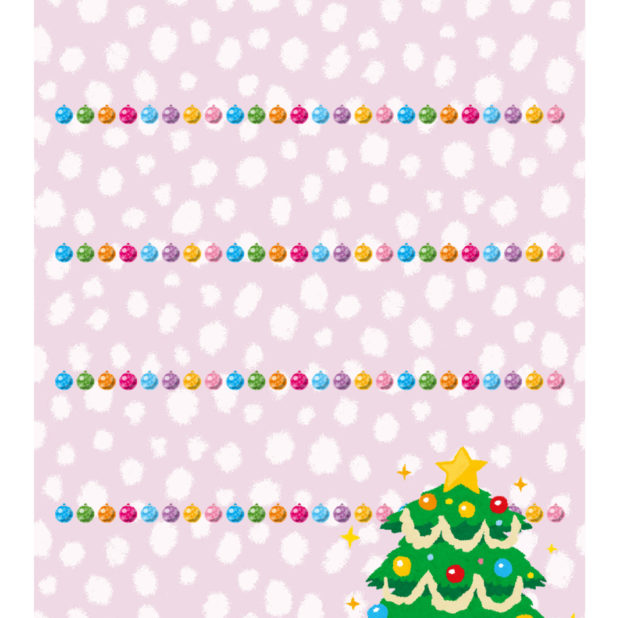 Pohon rak Natal perempuan ungu berwarna-warni iPhone8Plus Wallpaper
