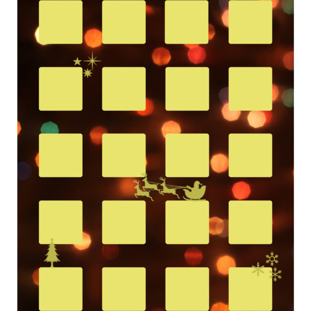rak Natal perempuan lampu kuning iPhone8Plus Wallpaper