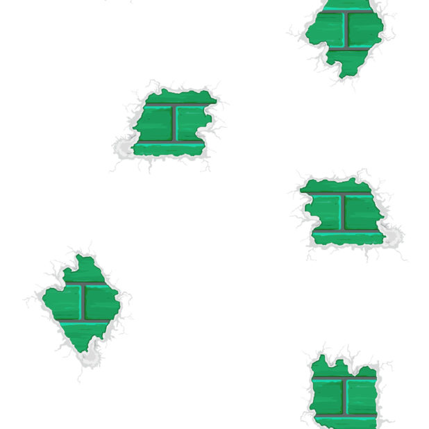Salju ilustrasi hijau bata iPhone8Plus Wallpaper