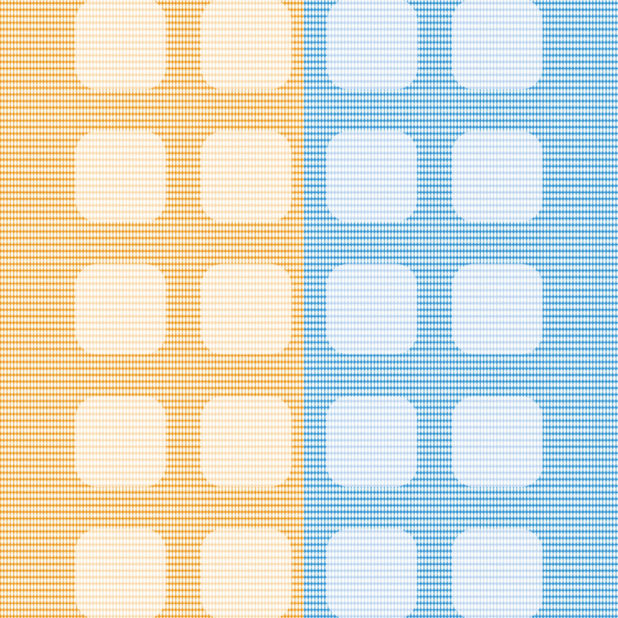 Pola oranye rak biru kuning iPhone8Plus Wallpaper