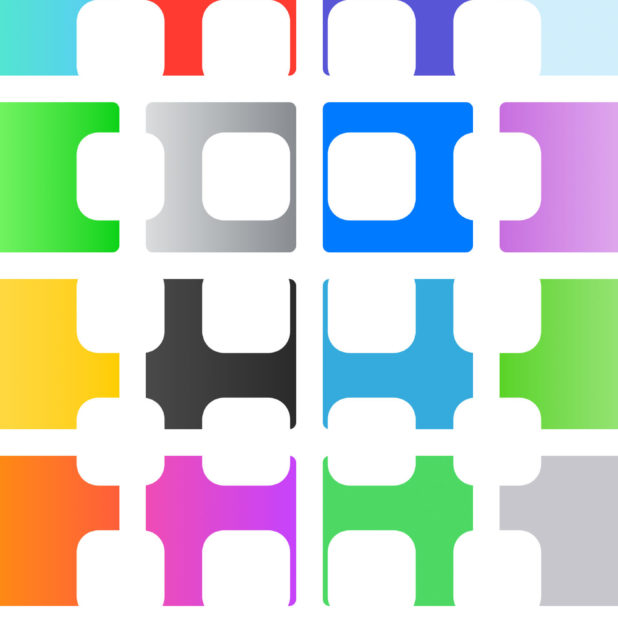 Ilustrasi pola warna-warni rak iPhone8Plus Wallpaper