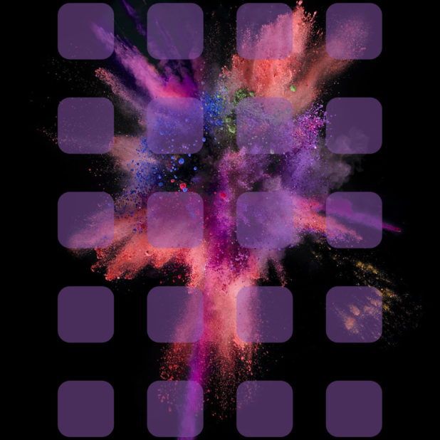 Ledakan rak ungu keren iPhone8Plus Wallpaper