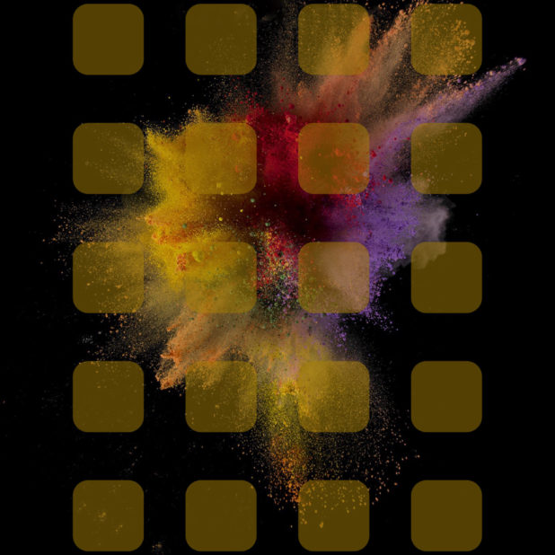 Ledakan rak kuning keren iPhone8Plus Wallpaper