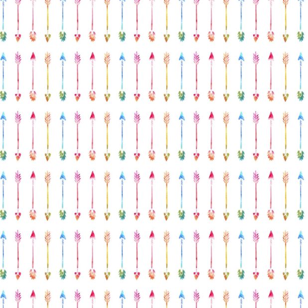 Pola panah wanita-ramah berwarna-warni iPhone8Plus Wallpaper