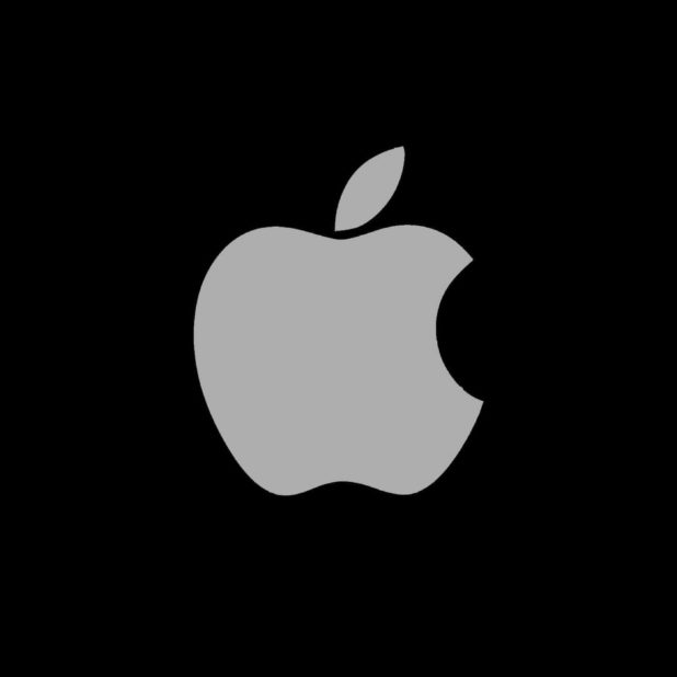 Logo Apple keren hitam iPhone8Plus Wallpaper