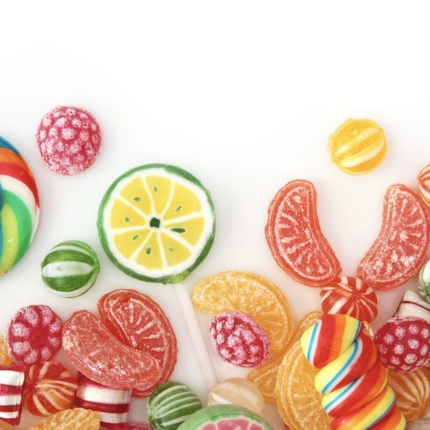 Perempuan untuk permen makanan permen warna-warni iPhone8Plus Wallpaper