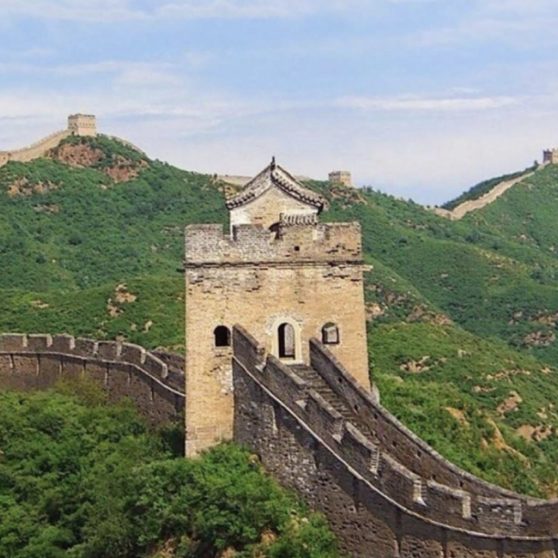 pemandangan Great Wall iPhoneX Wallpaper