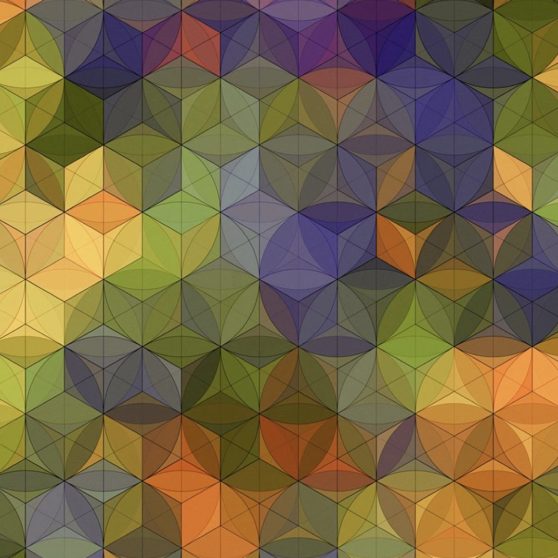 Pola kuning hijau iPhoneX Wallpaper