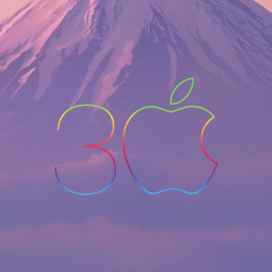 apple pemandanganPegunungan ungu iPhoneX Wallpaper