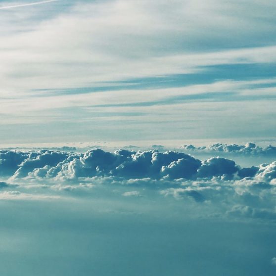 pemandangan biru awan iPhoneX Wallpaper