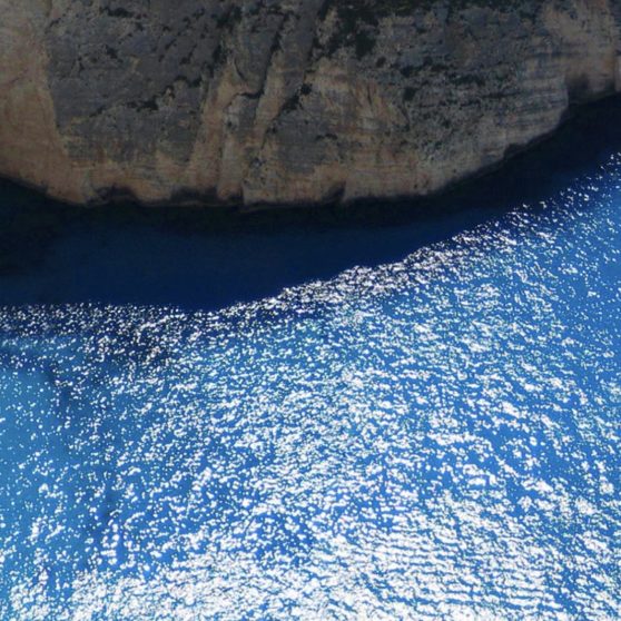 biru laut lanskap iPhoneX Wallpaper