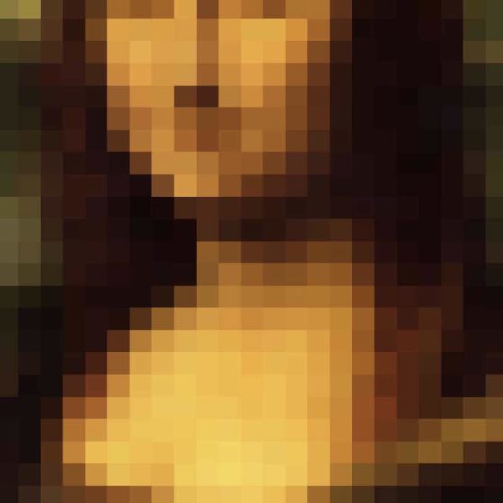 Mona Lisa gambar mosaik iPhoneX Wallpaper