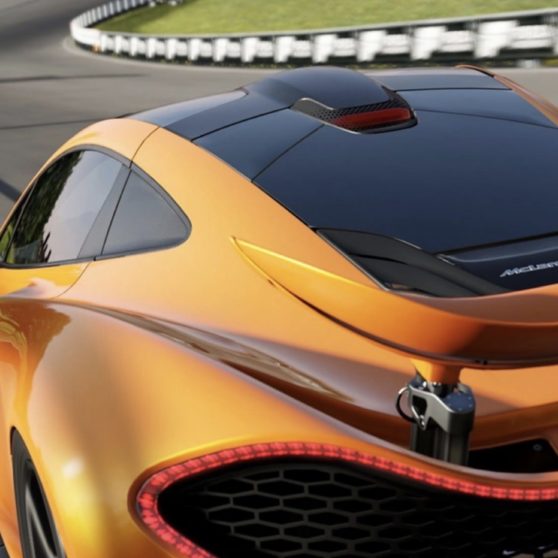 Kendaraan mobil keren oranye iPhoneX Wallpaper