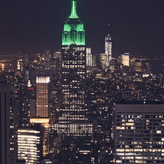 pemandangan New York Empire State Building iPhoneX Wallpaper