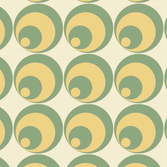 lingkaran pola kuning hijau iPhoneX Wallpaper