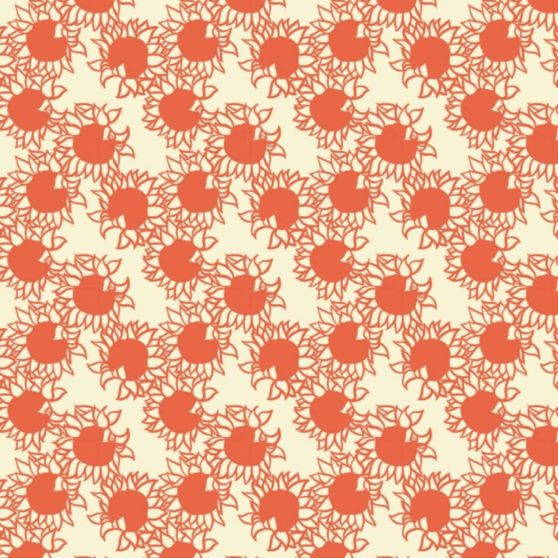 Pola bunga matahari perempuan-ramah merah iPhoneX Wallpaper