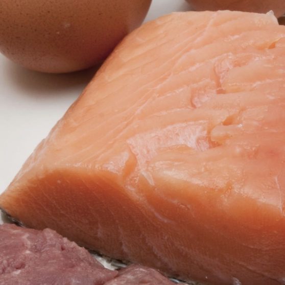 daging makanan dan telur ikan merah iPhoneX Wallpaper