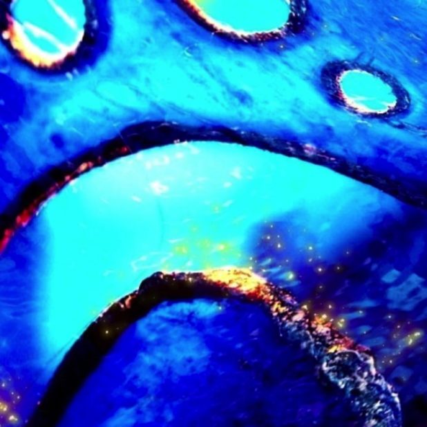 api biru dingin iPhoneXSMax Wallpaper