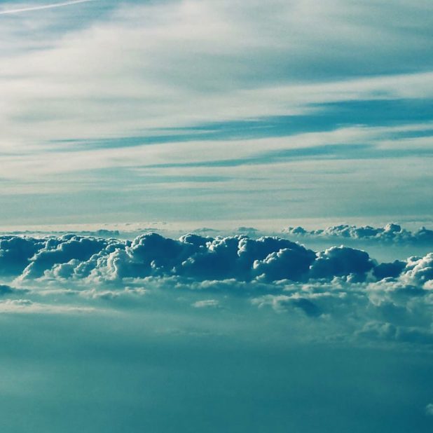 pemandangan biru awan iPhoneXSMax Wallpaper