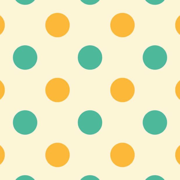 polka dot kuning hijau iPhoneXSMax Wallpaper