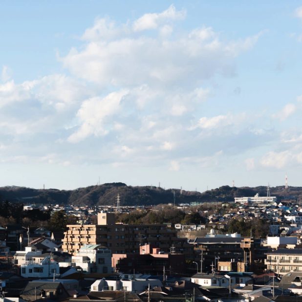 pemandangan bangunan Kumosora iPhoneXSMax Wallpaper
