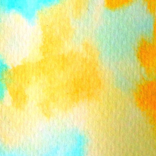 Pattern oranye paint light biru iPhoneXSMax Wallpaper