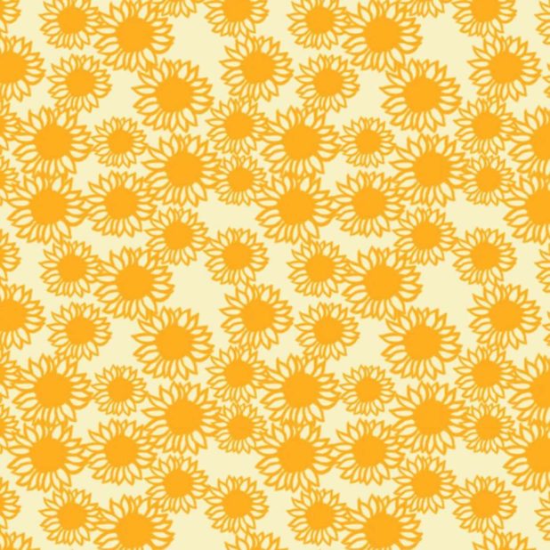 wanita-ramah kuning pola bunga matahari iPhoneXSMax Wallpaper