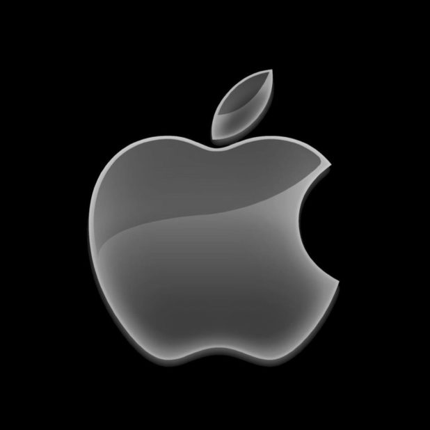 Logo Apple keren hitam iPhoneXSMax Wallpaper