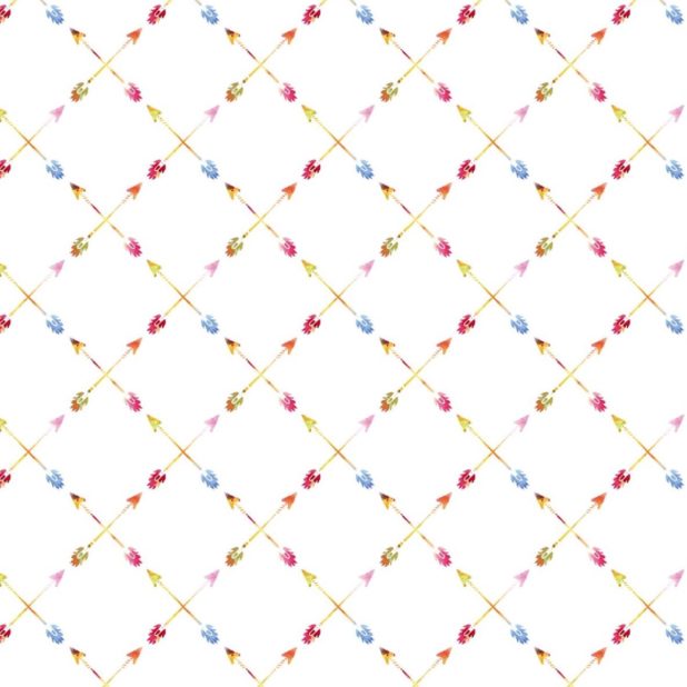 Pola panah wanita-ramah berwarna-warni iPhoneXSMax Wallpaper