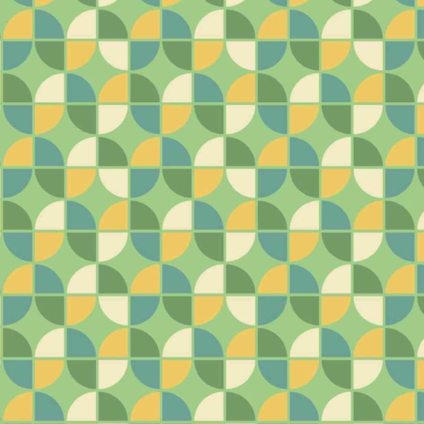 Pola hijau berwarna-warni iPhoneXSMax Wallpaper