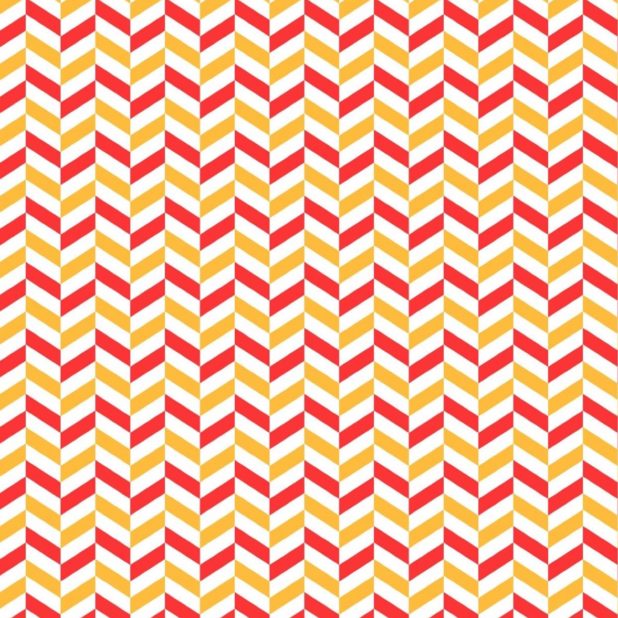 Pola merah bergerigi putih oranye iPhoneXSMax Wallpaper
