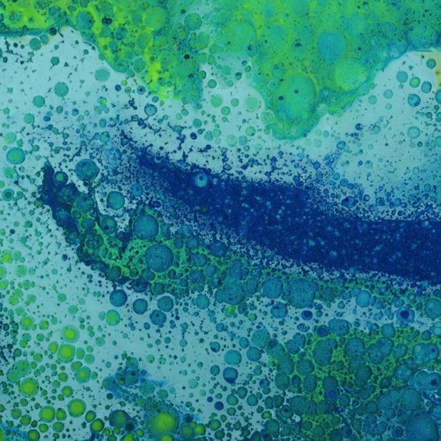 Pola keren hijau biru iPhoneXSMax Wallpaper
