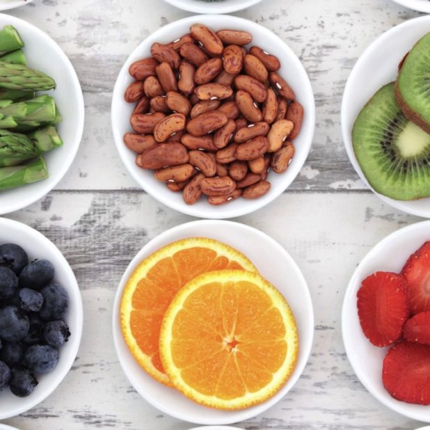 Makanan sayuran buah-buahan berwarna iPhoneXSMax Wallpaper