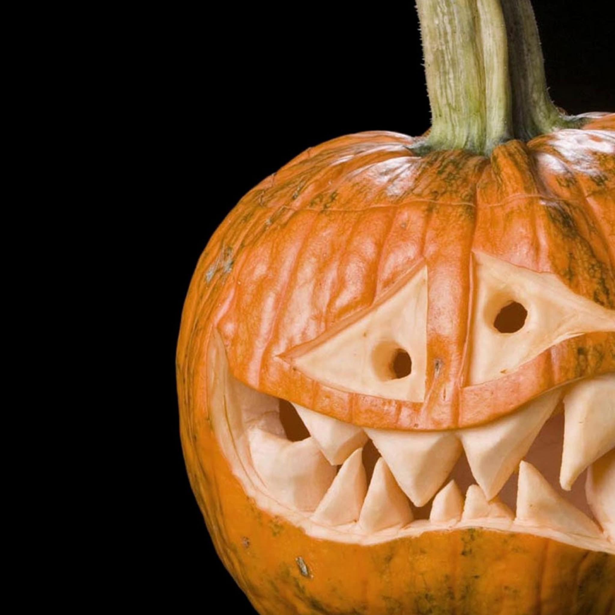 ハロウィンパンプキンヘッド wallpaper.sc iPad壁紙