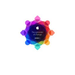 AppleロゴカラフルWWDC15の iPad / Air / mini / Pro 壁紙
