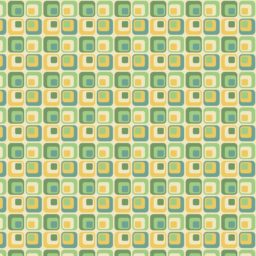 模様四角形緑黄の iPad / Air / mini / Pro 壁紙