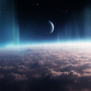 宇宙雲の iPhone4s 壁紙